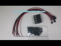 10 مم 15 مم 3/2 صمام الملف اللولبي المصغر 1.3 واط 24VDC لأتمتة تعمل بالهواء المضغوط للنسيج والحياكة